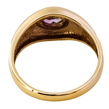 9ct Gold Amethyst Ring Size O
